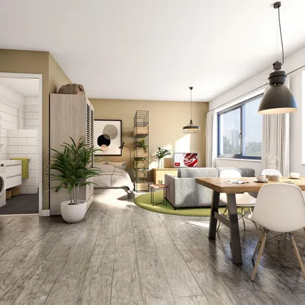 Rent this 1 bed apartment on Dijkgraaf Automaterialen in Kanaalweg 2, 2903 LS Capelle aan den IJssel