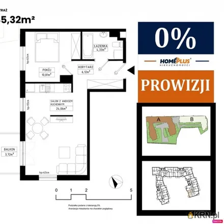 Buy this 2 bed apartment on Prymasa Stefana Wyszyńskiego in 44-100 Gliwice, Poland