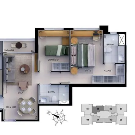 Buy this 2 bed apartment on Rua Copaíba in Águas Claras - Federal District, 71936-250