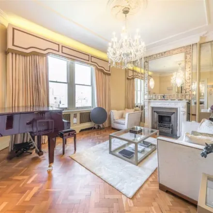 Rent this 3 bed apartment on Sloane Terrace Mansions in Sloane Terrace, London