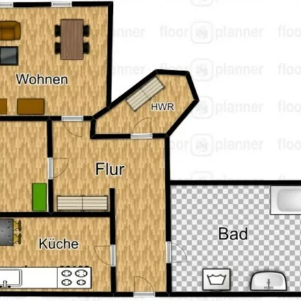 Rent this 1 bed apartment on Reiseservice - Reisen mit Flair in Schönebecker Straße, 39104 Magdeburg