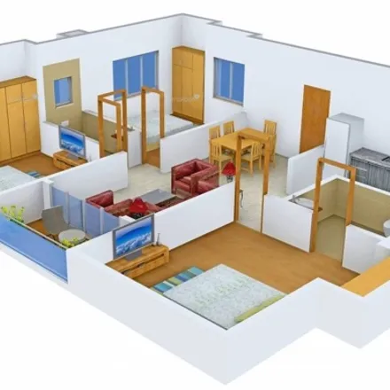 Rent this 3 bed apartment on unnamed road in Kushtia, Kolkata - 700039