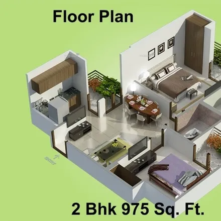 Buy this 2 bed apartment on unnamed road in Ghaziabad District, Ghaziabad - 201017