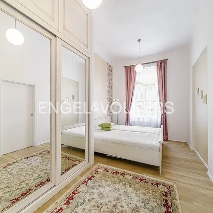Rent this 1 bed apartment on Varšavská 1041/26 in 120 00 Prague, Czechia