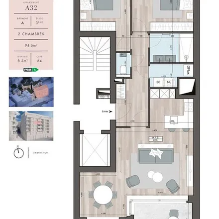 Rent this 2 bed apartment on Boulevard de la Sauvenière 24 in 4000 Grivegnée, Belgium