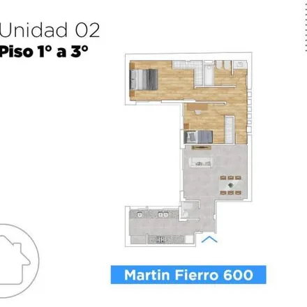 Buy this 2 bed apartment on Martín Fierro 685 in La Florida, Rosario