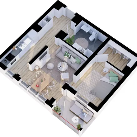 Rent this 2 bed apartment on Lerduvestigen in 981 47 Kiruna, Sweden