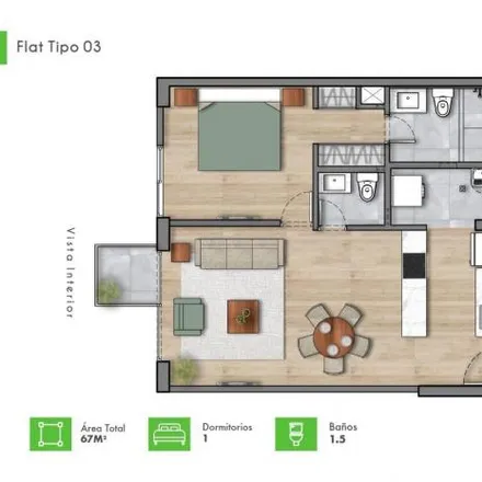 Buy this 1 bed apartment on Avenida Los Precursores in Santiago de Surco, Lima Metropolitan Area 51132