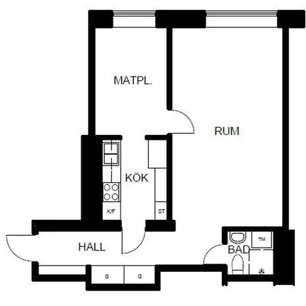 Rent this 1 bed apartment on Levertinsgatan 4 in 112 54 Stockholm, Sweden
