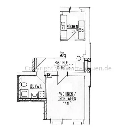 Rent this 1 bed apartment on Merkelstraße 10 in 08523 Plauen, Germany