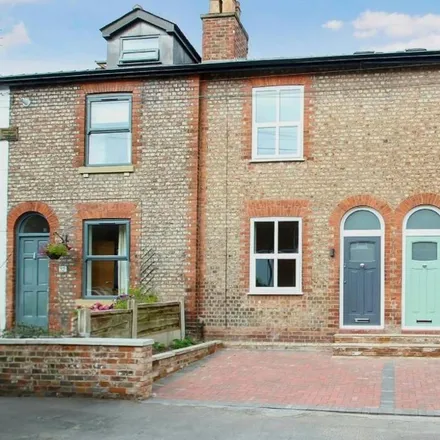 Rent this 3 bed townhouse on Bowdon Vale Methodist Church in Priory Street, Altrincham