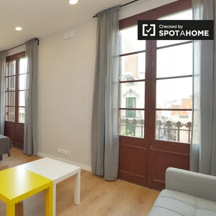 Rent this studio apartment on Carrer de Sants in 08001 Barcelona, Spain