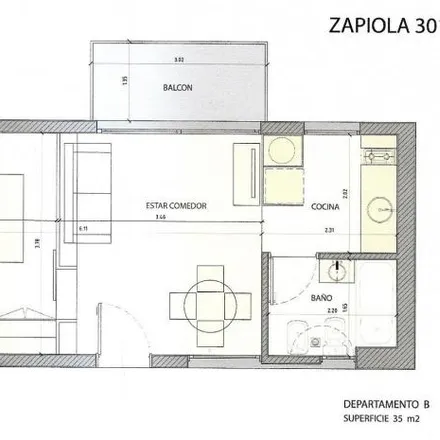 Buy this 1 bed apartment on Zapiola 3016 in Coghlan, C1429 ALP Buenos Aires