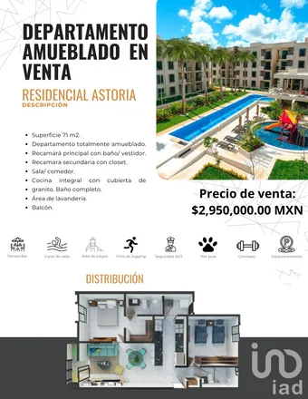 Buy this 2 bed apartment on Avenida Huayacan in 77534 Cancún, ROO