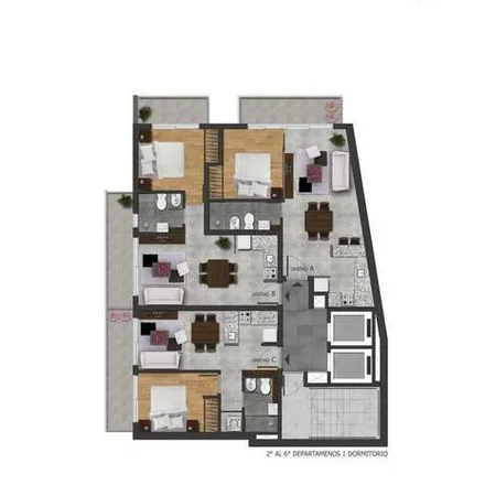 Buy this 1 bed apartment on Avenida Bernardino Rivadavia 2298 in Alberto Olmedo, Rosario