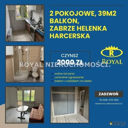 Rent this 2 bed apartment on Polskiego Czerwonego Krzyża 15 in 41-813 Zabrze, Poland