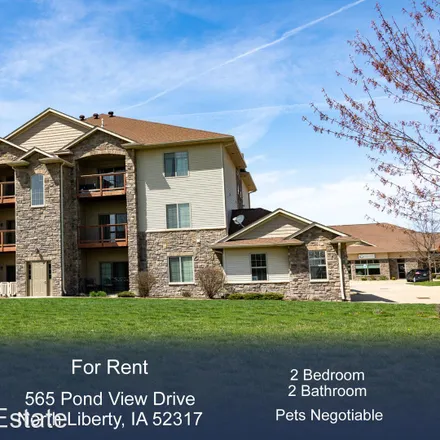 Rent this 2 bed apartment on 575 Pond View Drive in North Liberty, IA 52317