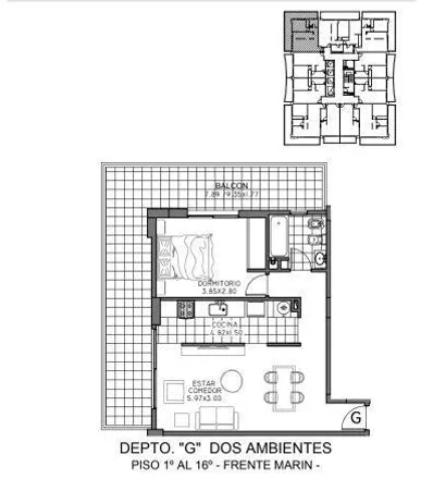 Buy this 1 bed apartment on 403 - Avenida América 399 in Partido de Tres de Febrero, 1674 Sáenz Peña