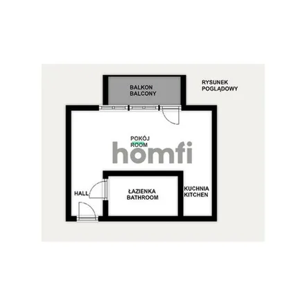 Rent this 1 bed apartment on Księdza Józefa Meiera 20 in 31-236 Krakow, Poland