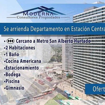 Rent this 2 bed apartment on Avenida San Alberto Hurtado 85 in 837 0261 Provincia de Santiago, Chile