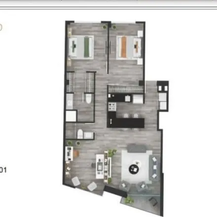 Buy this 2 bed apartment on Calle José Gonzales 650 in Miraflores, Lima Metropolitan Area 15074