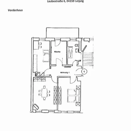 Rent this 3 bed apartment on Laubestraße 6 in 04159 Leipzig, Germany