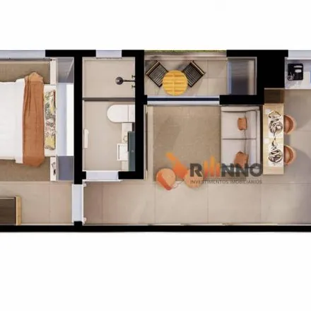 Buy this 1 bed apartment on Rua Antônio Meirelles Sobrinho 270 in Cajuru, Curitiba - PR