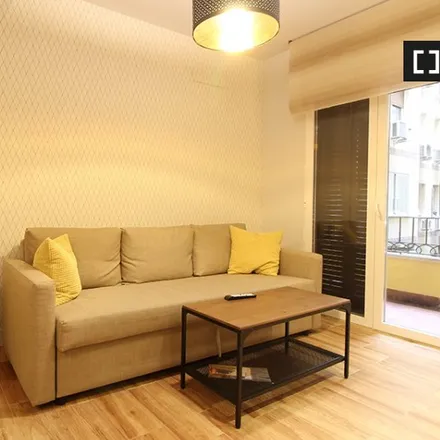 Rent this 1 bed apartment on Madrid in Santander Bank, Plaza de Luca de Tena