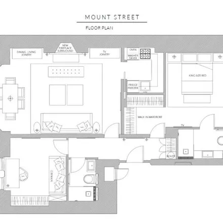 Rent this 2 bed apartment on 110 Mount Street in London, W1K 2SU