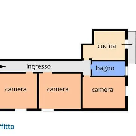 Rent this 4 bed apartment on Via Pietro Albertoni 7 in 40138 Bologna BO, Italy