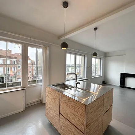 Rent this 2 bed apartment on Magdalenastraat 13-13A in 8500 Kortrijk, Belgium