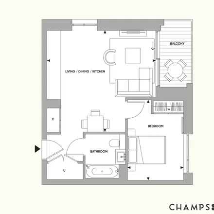 Image 3 - Hampton House, 2 Michael Road, London, SW6 2ER, United Kingdom - Apartment for rent