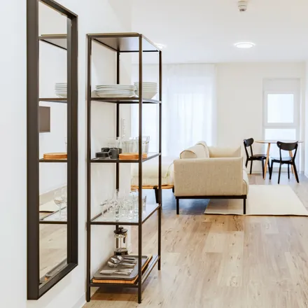 Rent this 1 bed apartment on Panorama Residenz in Ostparkstraße 45, 60385 Frankfurt