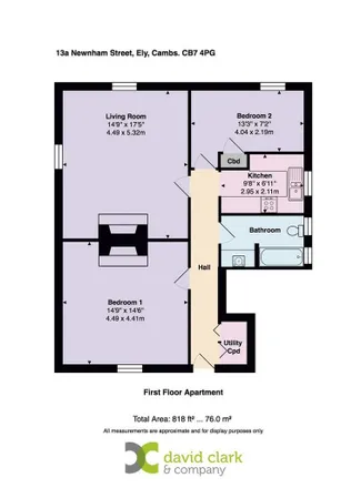 Image 9 - Iceland, 11 Newnham Street, Ely, CB7 4ZH, United Kingdom - Apartment for rent