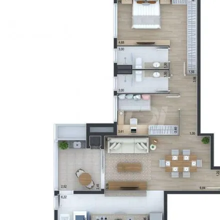 Buy this 2 bed apartment on Rua Guaratuba 134 in Ahú, Curitiba - PR
