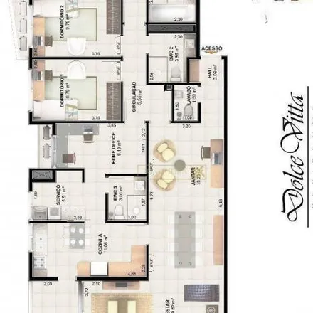 Buy this 3 bed apartment on Corpo de Bombeiros Militar in Rua Coronel Bernardino Machado 181, Centro