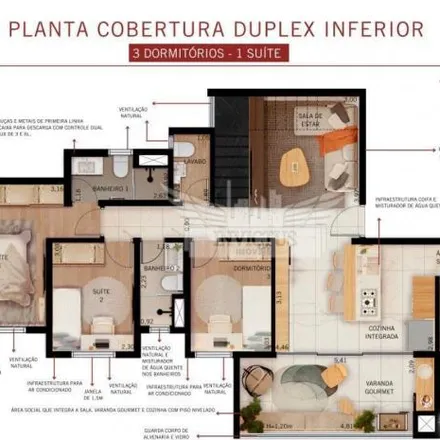 Buy this 3 bed apartment on Rua Cruzeiro in Vila Valparaíso, Santo André - SP