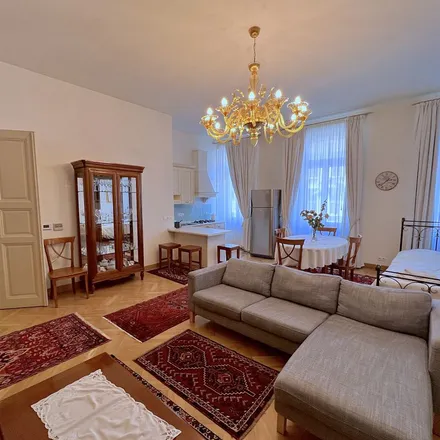 Rent this 1 bed apartment on Italská 560/37 in 120 00 Prague, Czechia