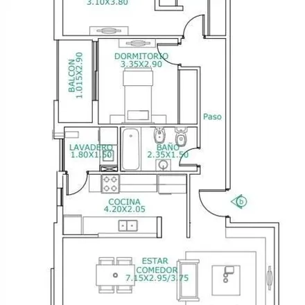 Buy this 2 bed apartment on Lavalle 1062 in Partido de Ituzaingó, B1714 LVH Ituzaingó