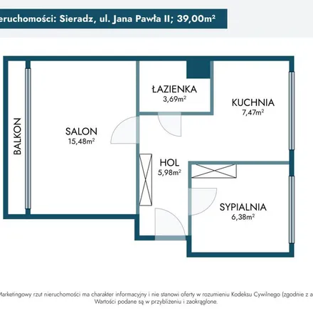 Image 4 - Jana Pawła II 90, 98-200 Sieradz, Poland - Apartment for rent