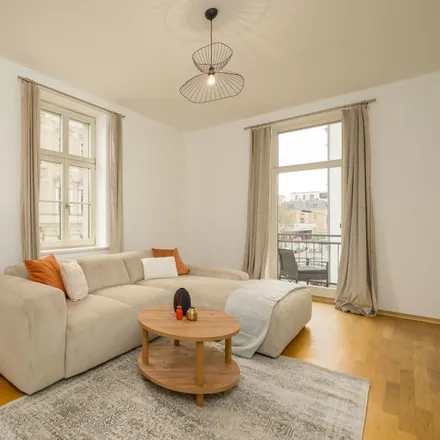 Rent this 3 bed apartment on Käthe-Kollwitz-Straße 75 in 04109 Leipzig, Germany