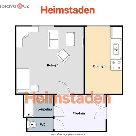 Rent this 2 bed apartment on 17. listopadu 768/68 in 708 00 Ostrava, Czechia