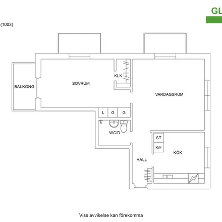 Rent this 2 bed apartment on Riktargatan 9 in 644 33 Torshälla, Sweden