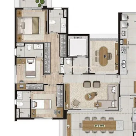 Buy this 3 bed apartment on Avenida Moema 772 in Indianópolis, São Paulo - SP