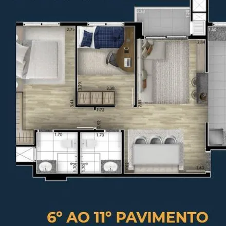 Buy this 2 bed apartment on Rua José Zaleski 113 in Capão Raso, Curitiba - PR