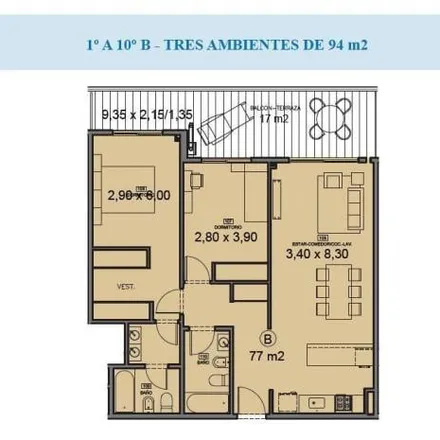 Buy this 2 bed apartment on Deheza 2350 in Núñez, C1426 ABP Buenos Aires