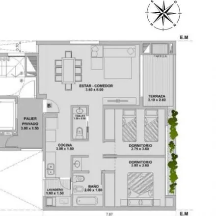 Rent this 2 bed apartment on Calle 50 1153 in Partido de La Plata, B1900 ATK La Plata