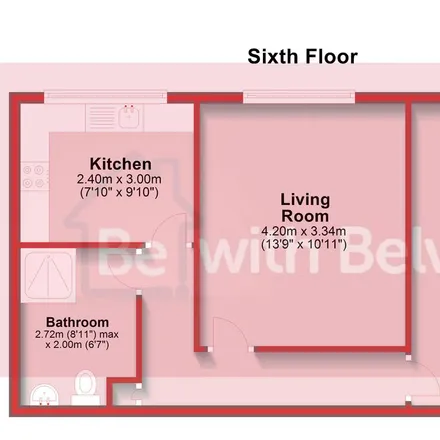 Image 5 - Mandalay Court, Bourne Court, Brighton, BN1 8QQ, United Kingdom - Apartment for rent