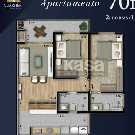 Buy this 2 bed apartment on Love Arts - Gil Tattoo in Rua Santa Clara, Centro