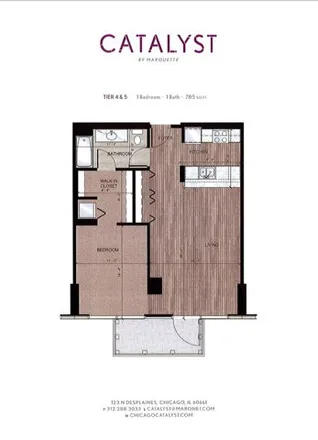 Image 2 - Catalyst, North Desplaines Street, Chicago, IL 60661, USA - Apartment for rent